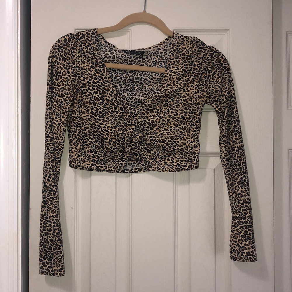 cheetah long sleeve shirt. Worn once